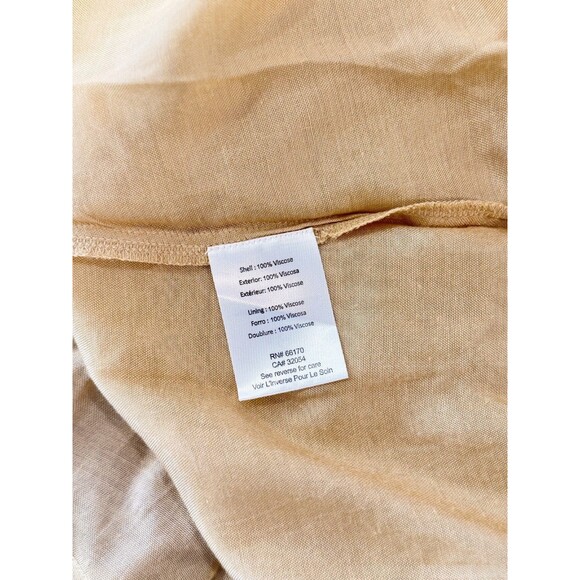 Anthropologie Tanvi Kedia Dress Orange V Neck Midi Striped Tiered Flowy Small - Picture 11 of 12